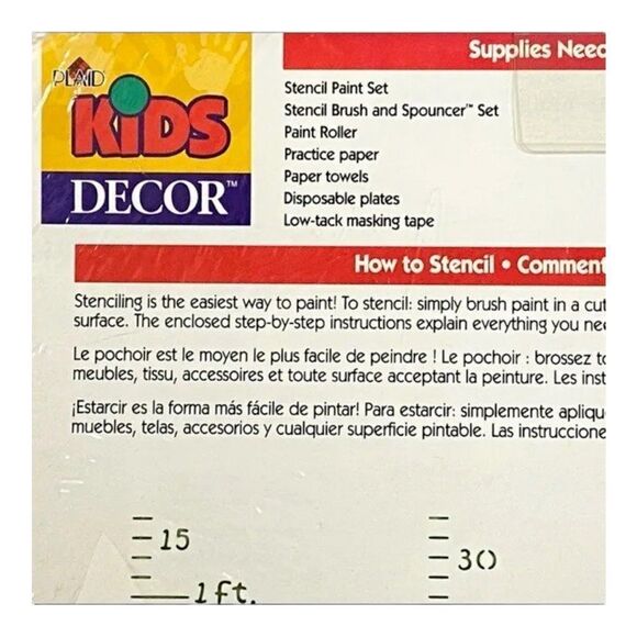 Kids Decor Multi-Layer Borders Unisex Kids Multicolor Stencils Overlays New - Picture 5 of 5